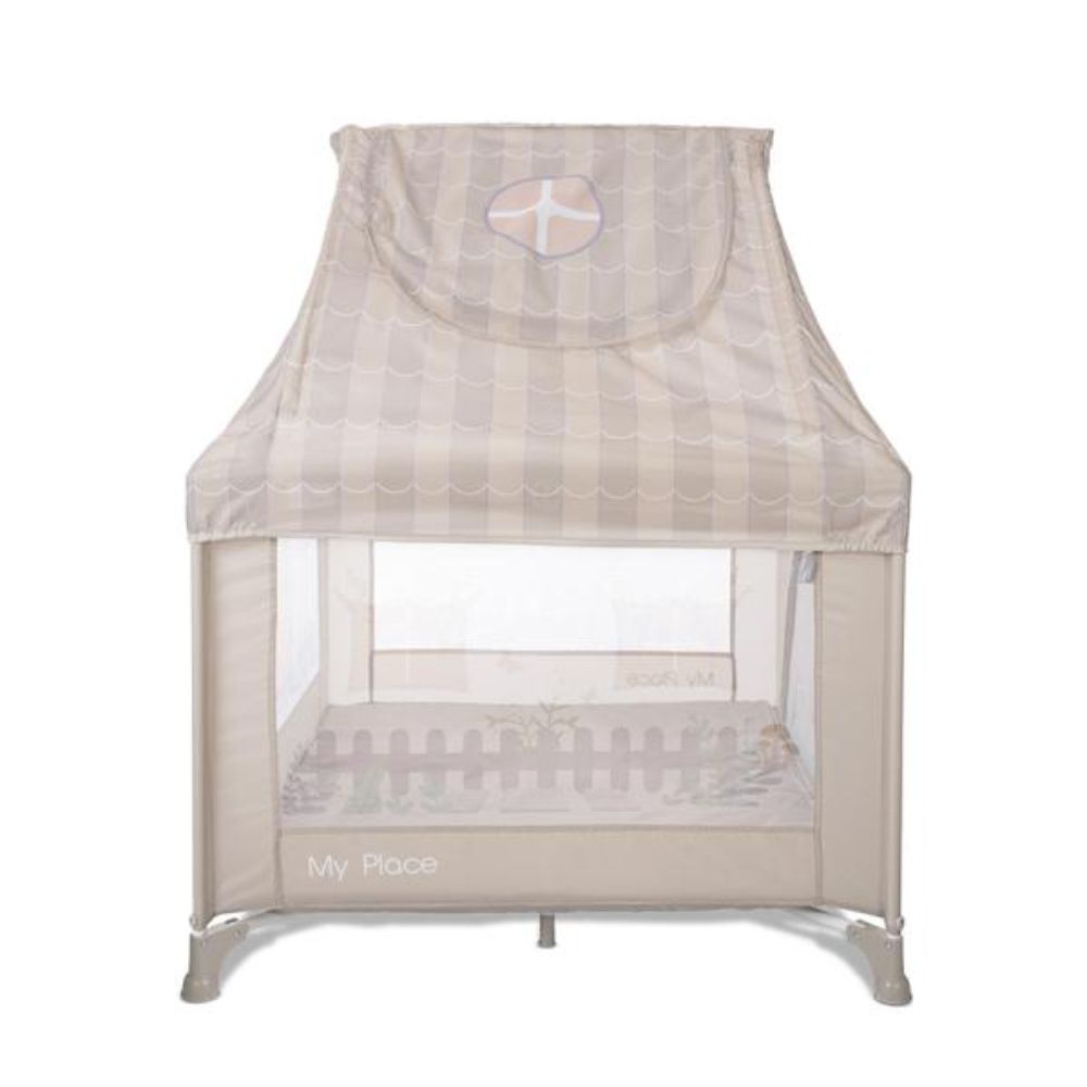 Tarc de joaca tip casuta, Lorelli My Place, 100 x 100 x 125 cm, Beige