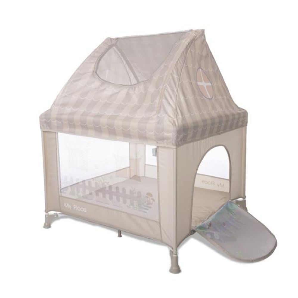 Tarc de joaca tip casuta, Lorelli My Place, 100 x 100 x 125 cm, Beige