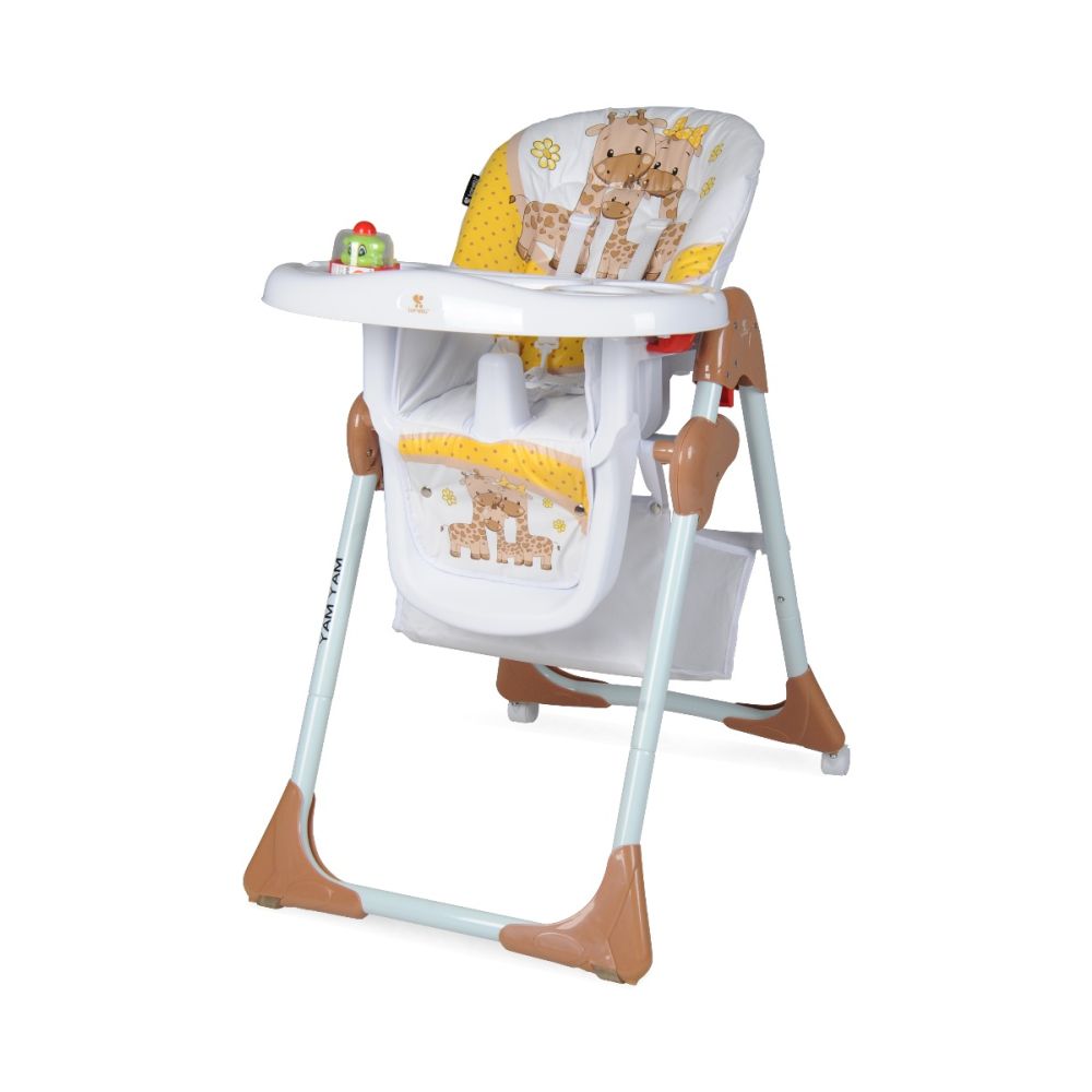 Scaun de masa reglabil Lorelli Yam Yam Beige and Yellow Happy Family