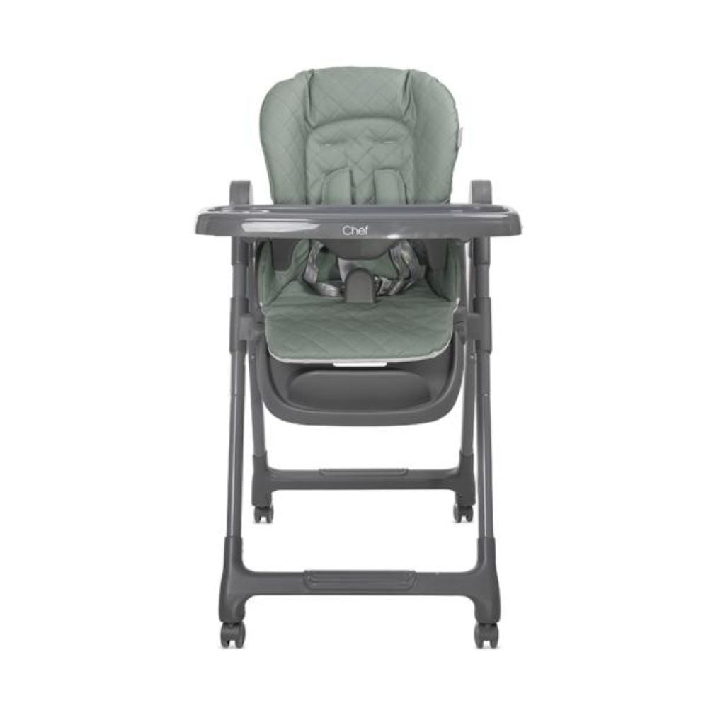 Scaun de masa inalt, 3 in 1, Lorelli Chef, reglabil mutiple pozitii, Green Leather