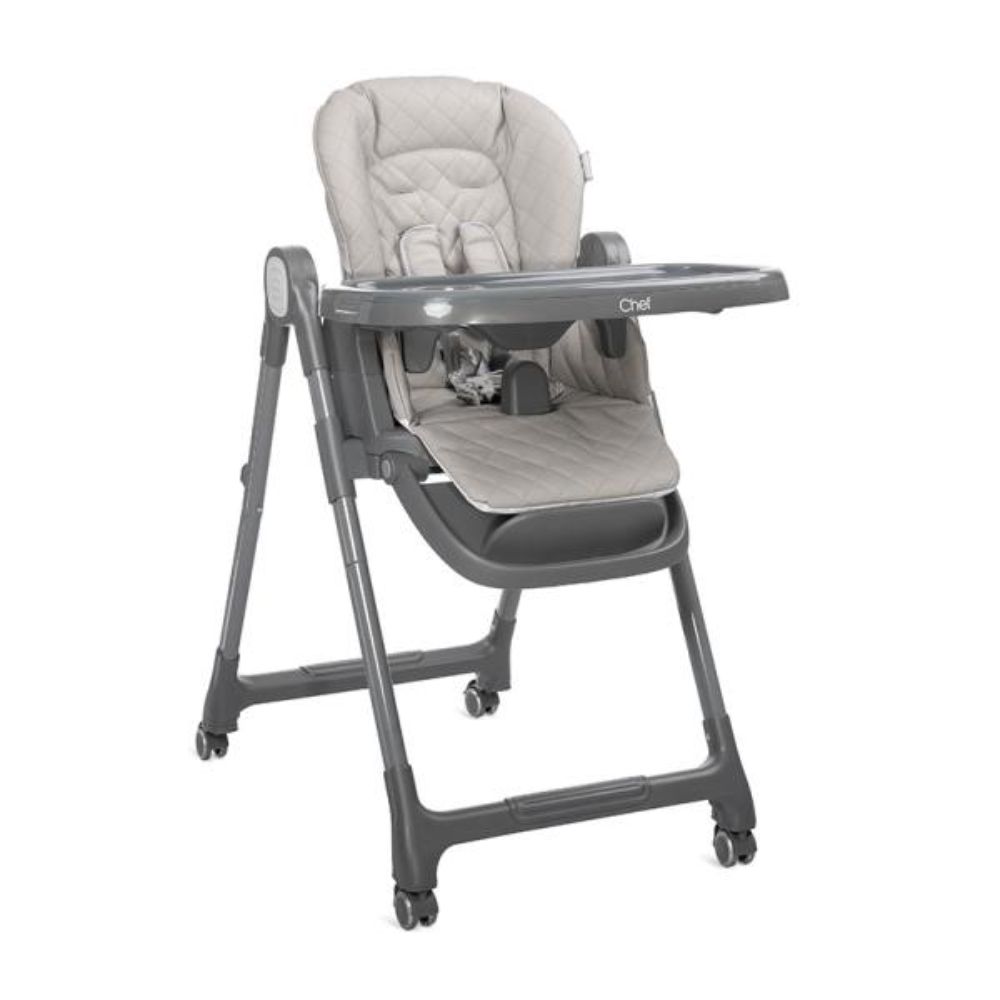 Scaun de masa inalt, 3 in 1, Lorelli Chef, reglabil mutiple pozitii, Beige Leather
