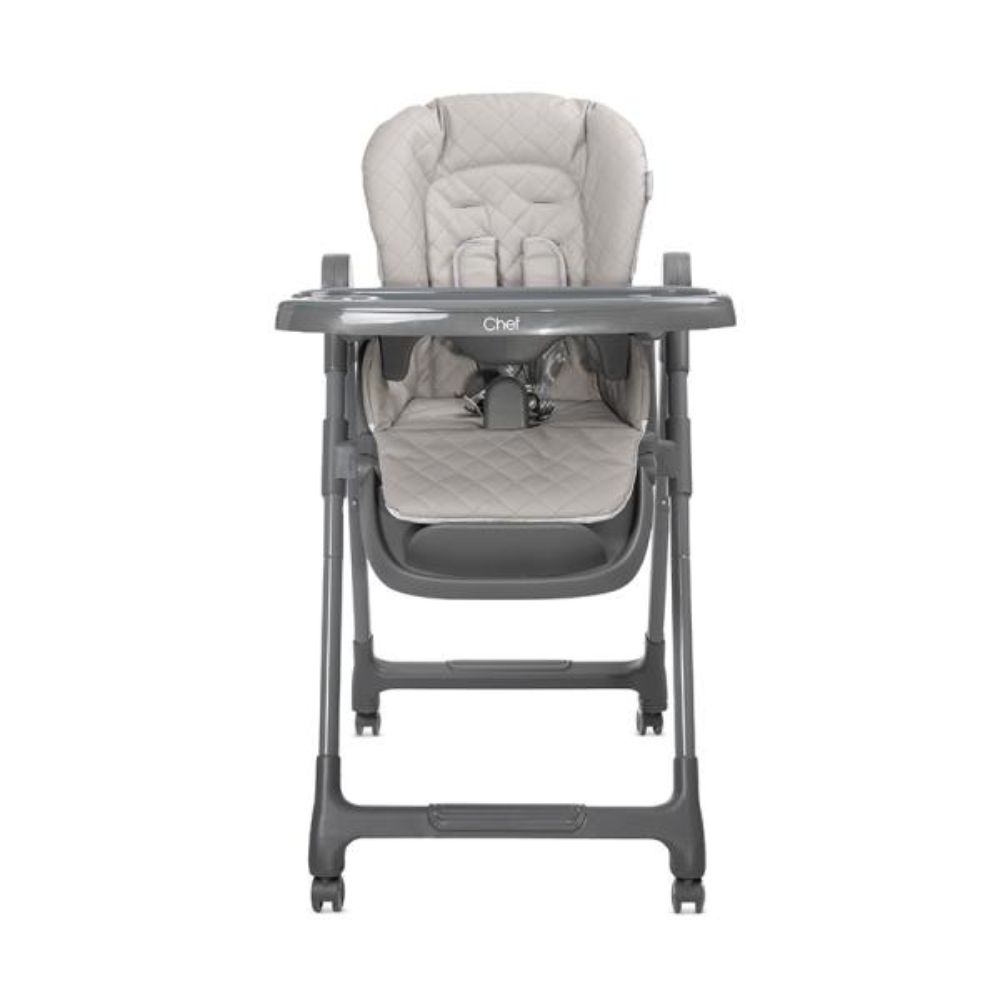Scaun de masa inalt, 3 in 1, Lorelli Chef, reglabil mutiple pozitii, Beige Leather