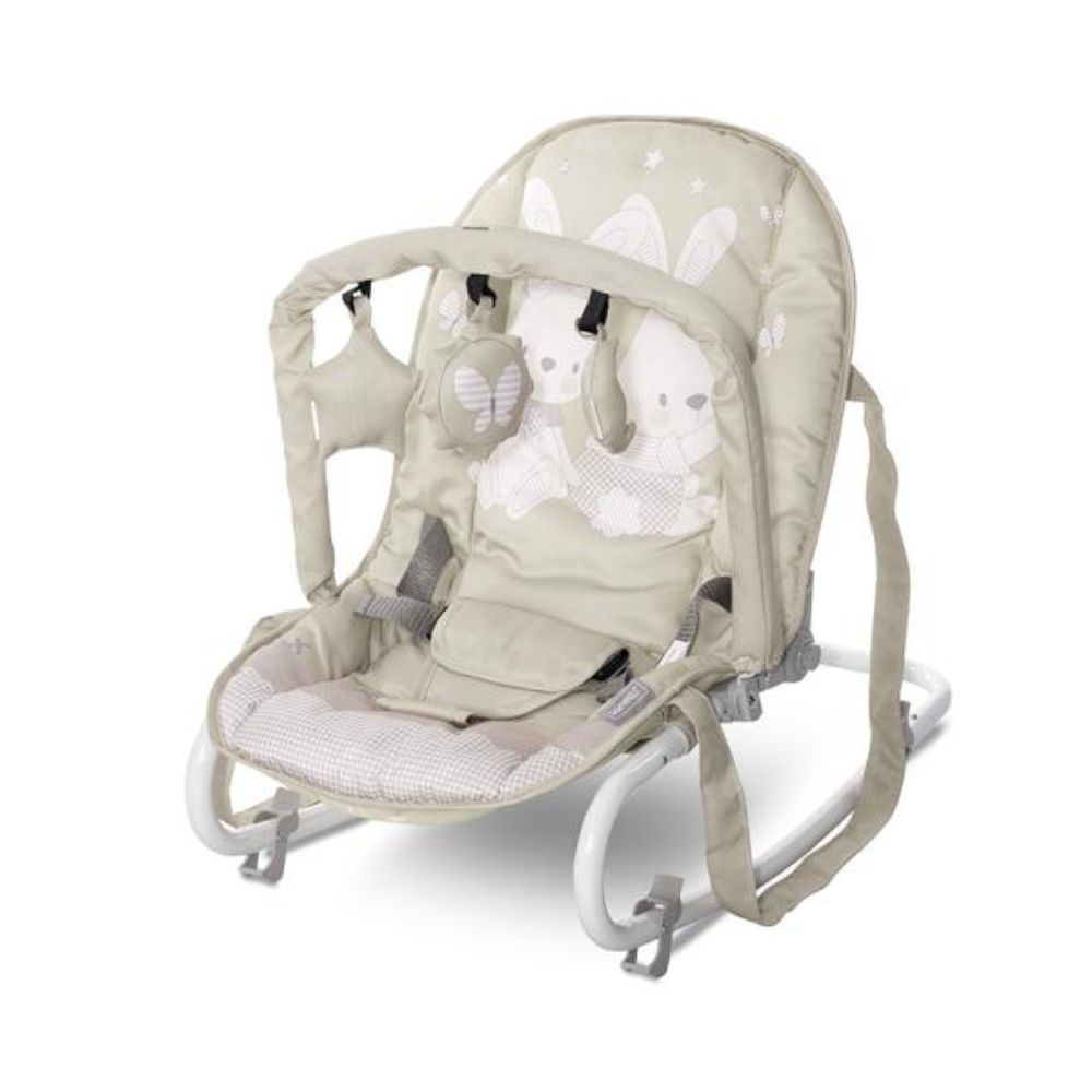 Fotoliu balansoar, Lorelli Eliza, Beige Bunnies