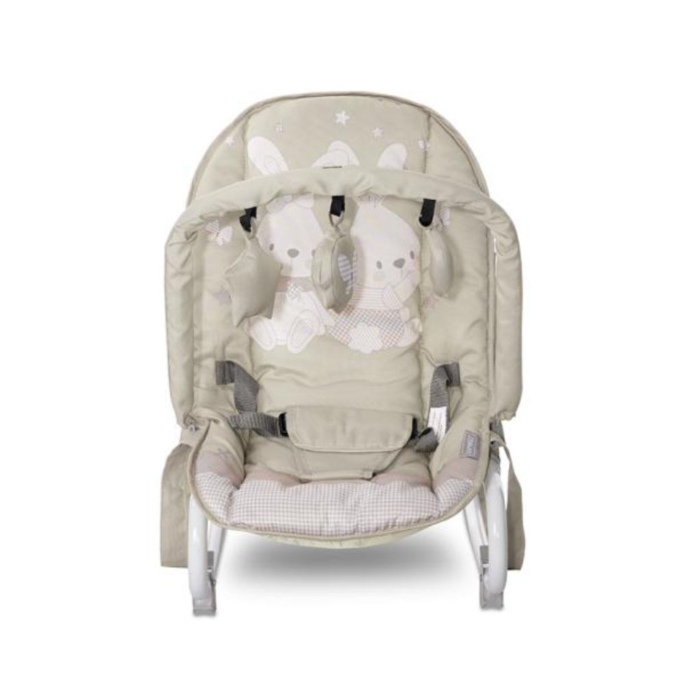 Fotoliu balansoar, Lorelli Eliza, Beige Bunnies
