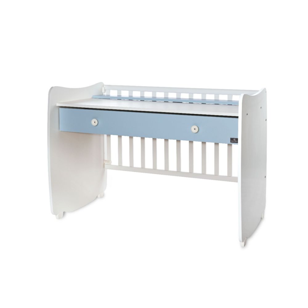 Patut balansoar, transformabil, Lorelli Dream 60 x 120 cm, White Baby Blue