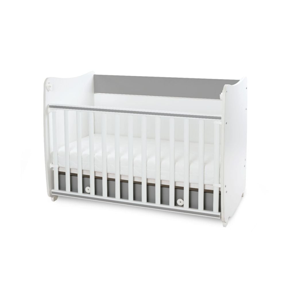 Patut balansoar, transformabil, Lorelli Dream 60 x 120 cm, White Stone Grey