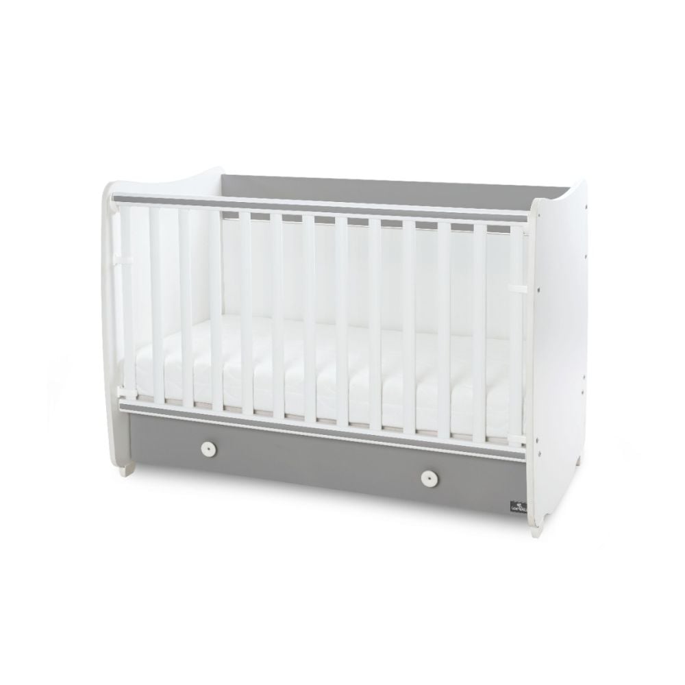 Patut balansoar, transformabil, Lorelli Dream 60 x 120 cm, White Stone Grey