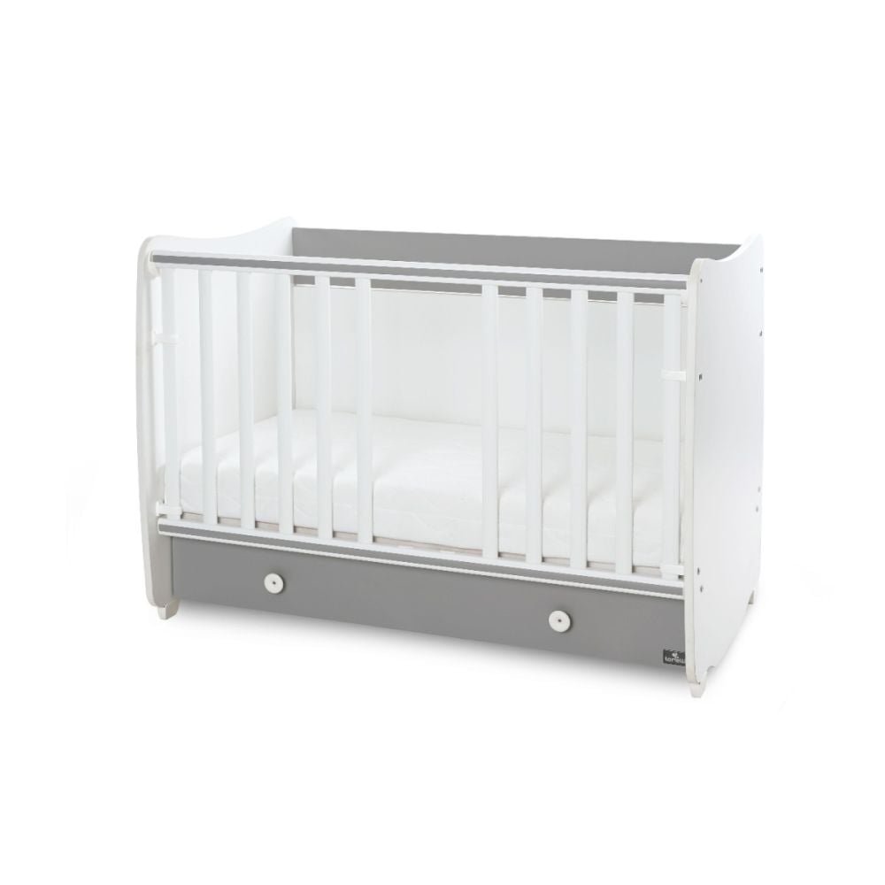 Patut balansoar, transformabil, Lorelli Dream 60 x 120 cm, White Stone Grey