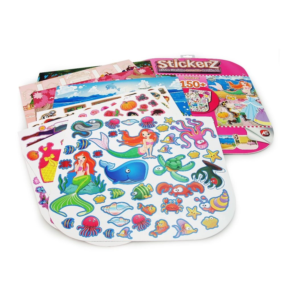Autocolante reutilizabile Disney Princess, 150 buc