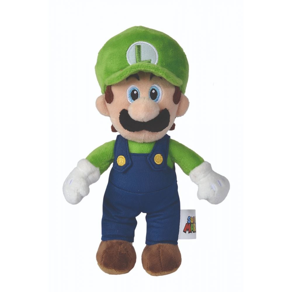 Jucarie de plus Super Mario, Luigi, 20 cm