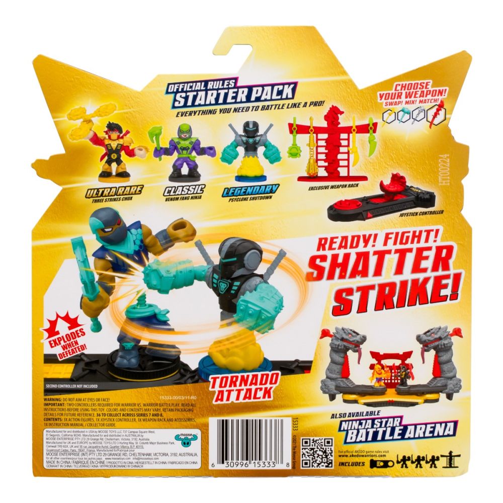 Set 3 figurine, Akedo, Ninja Fury, Strikes Chux, S7 W1 | Noriel