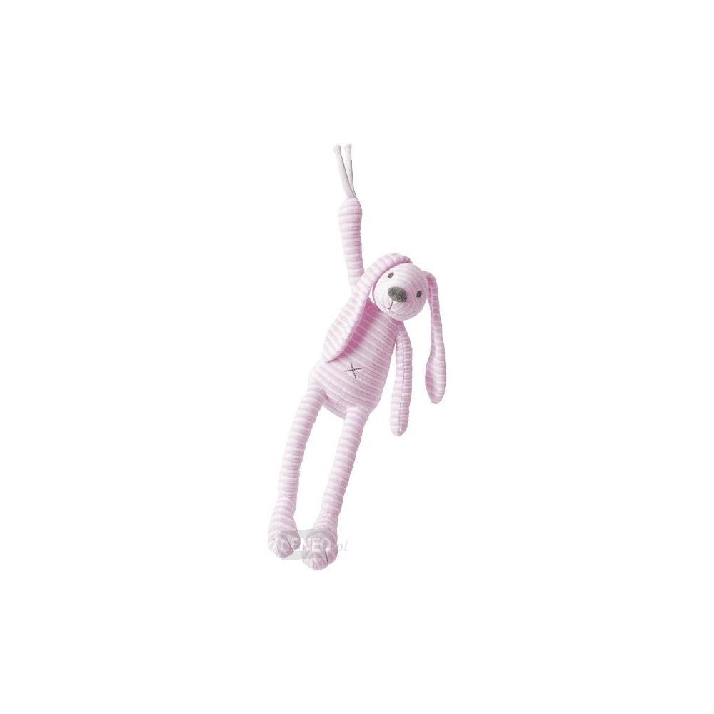 Jucarie muzicala de plus Happy Horse, Iepurasul Reece Pink, 38 cm