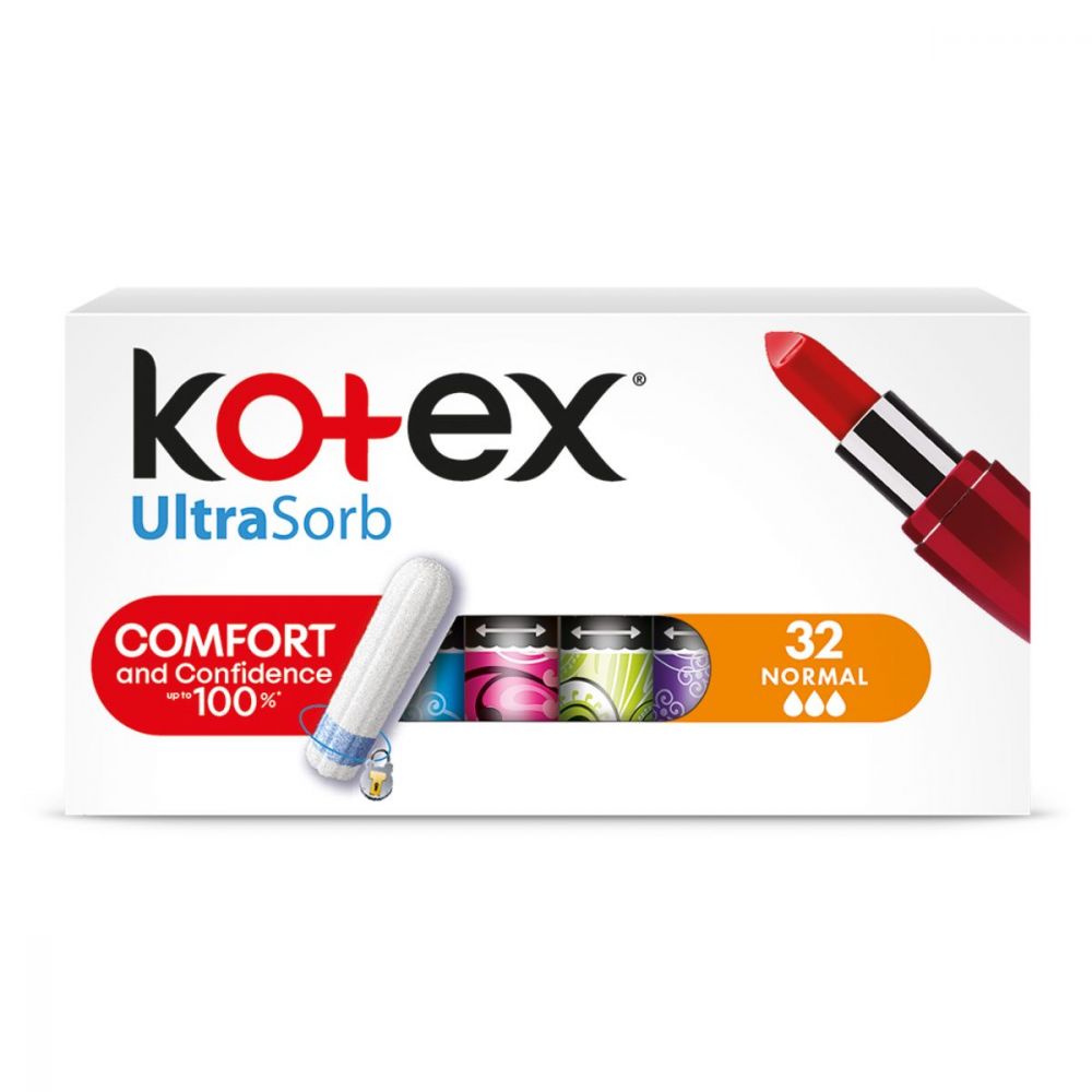 Tampoane interne Kotex Normal Ultrasorb, 32 buc