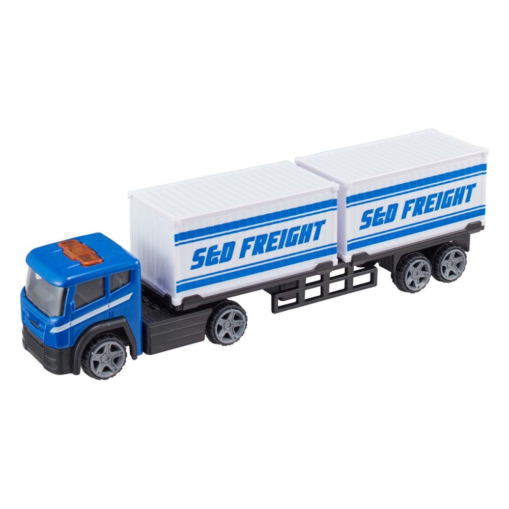 Camion Cargo Transporter, Teamsterz, Albastru