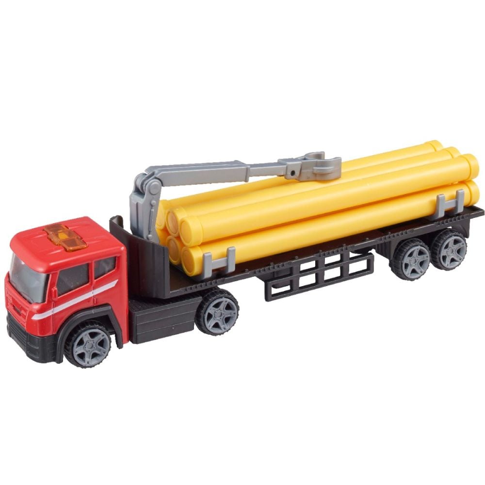 Camion Cargo Transporter, Teamsterz, Rosu