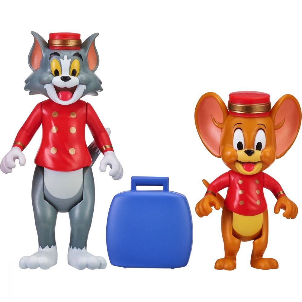 Set 2 figurine Tom and Jerry, Hotel Bellhops, S1, 8 cm