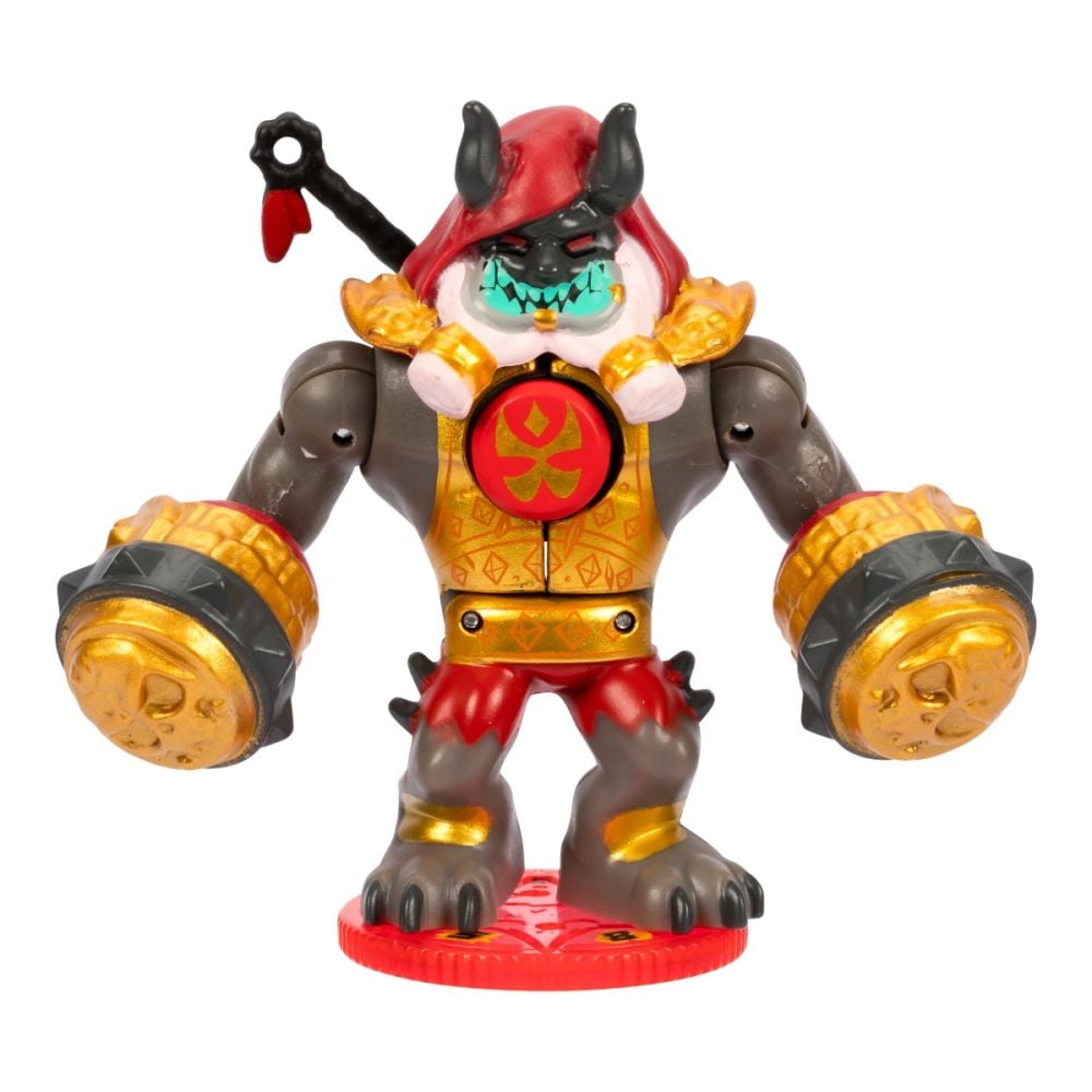 Figurina cu accesorii, Akedo, Ninja Fury, Mini Battling Action Warriors, S7