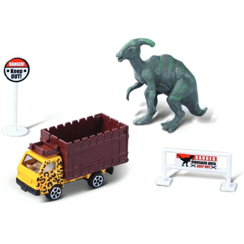 Set masinuta si figurina dinozaur Maisto, Dino Adventure, Maro