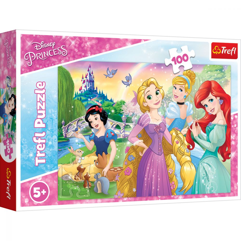 Puzzle Trefl 100 piese, Visul de a fi printesa, Disney Princess