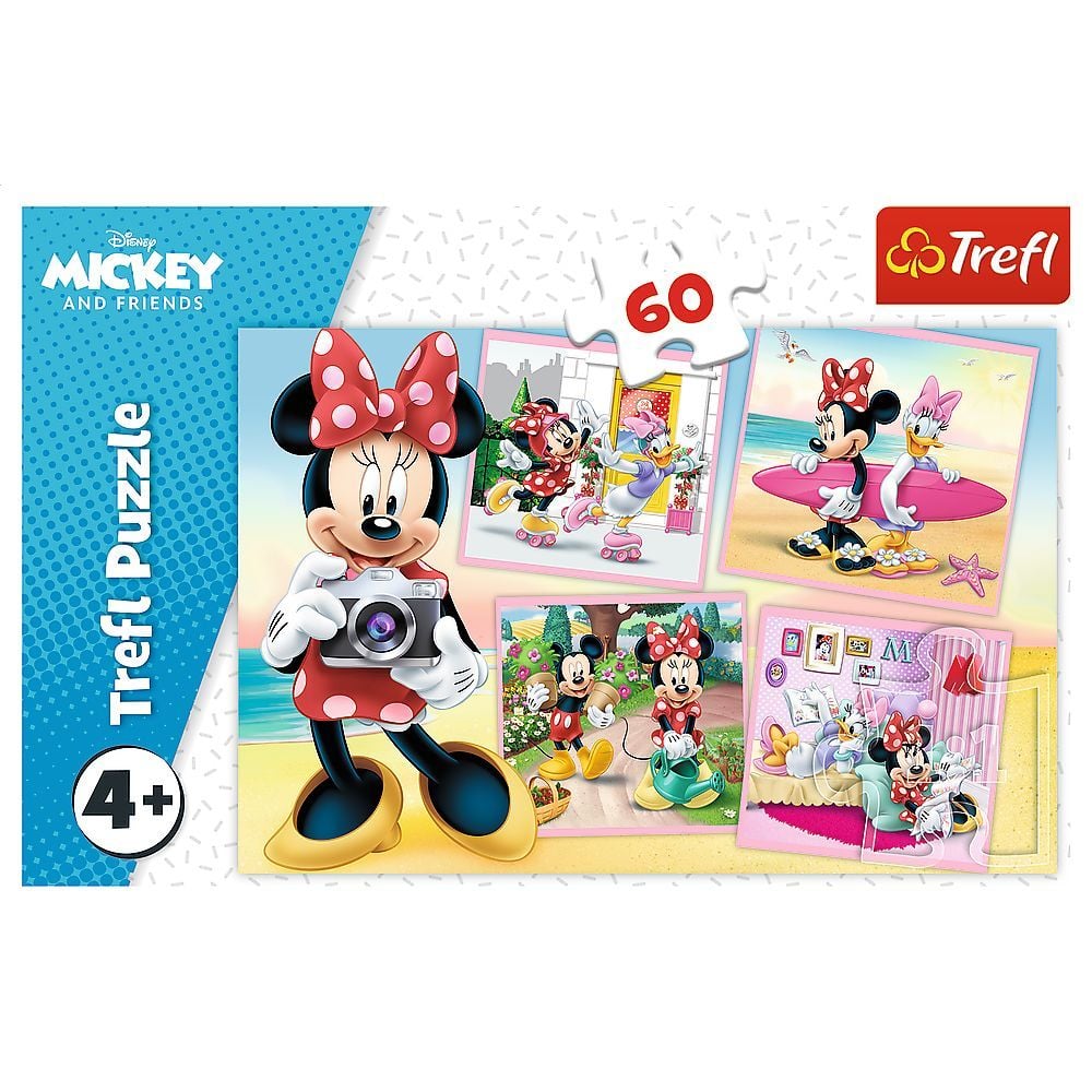 Puzzle 60 piese, Trefl, Minunata Minnie Mouse