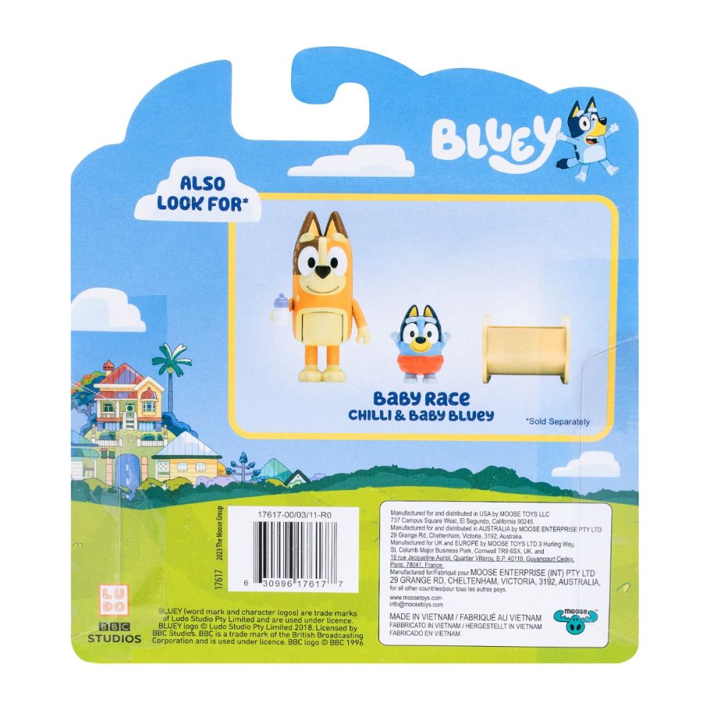 Set 2 figurine, Baby Bluey si Chilli