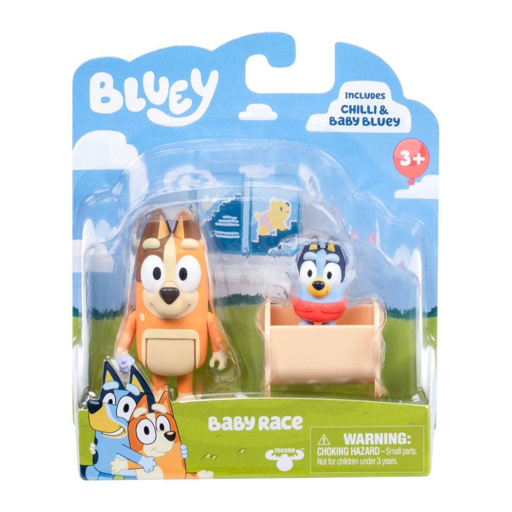 Set 2 figurine, Baby Bluey si Chilli