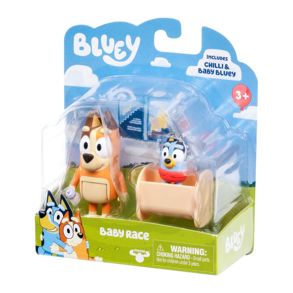 Set 2 figurine, Baby Bluey si Chilli