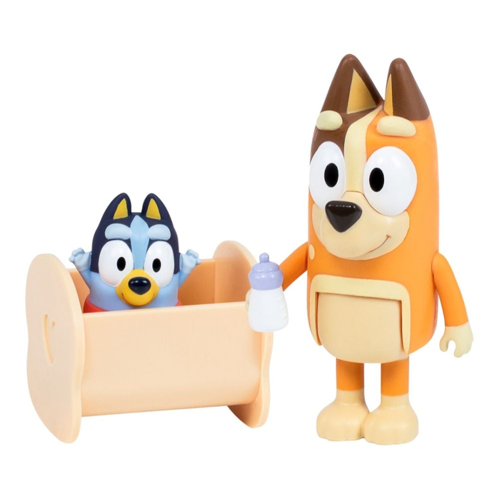 Set 2 figurine, Baby Bluey si Chilli
