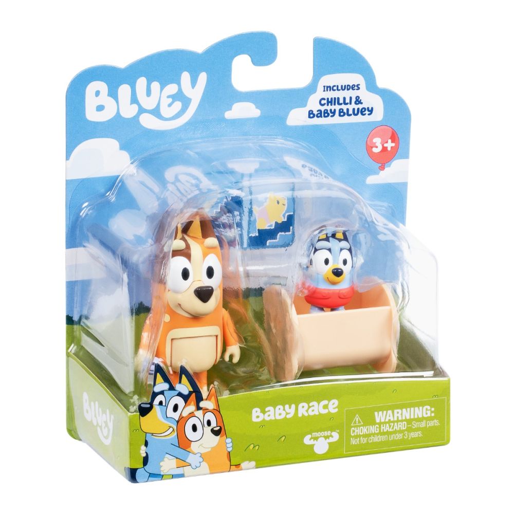 Set 2 figurine, Baby Bluey si Chilli