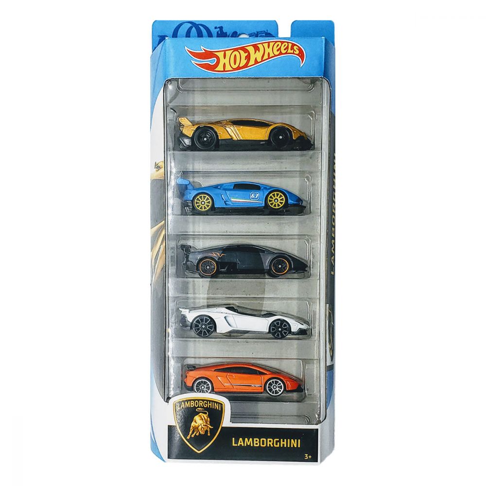 Set masinute Hot Wheels, Lamborghini, GHP62 (5 modele)