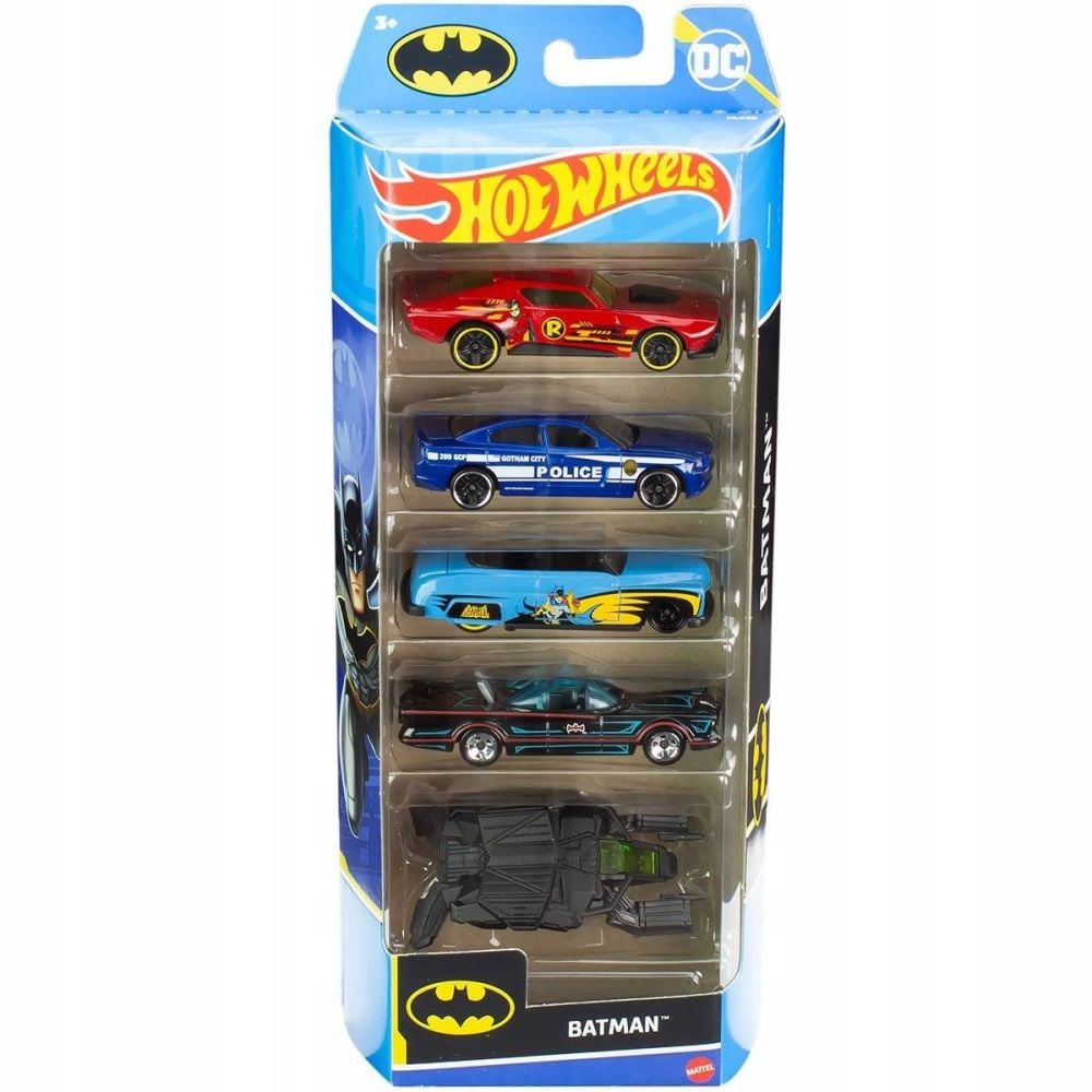 Set masinute Hot Wheels, Batman, HLY68, 1:64 (5 modele)