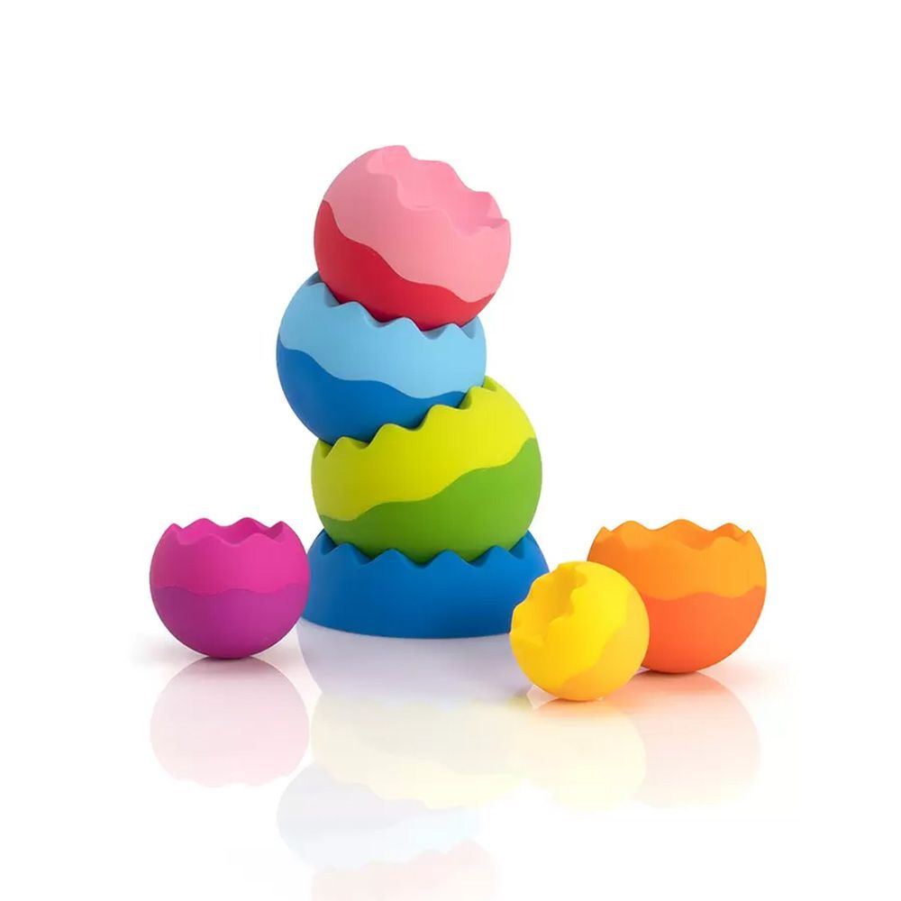 Turn de bile pentru stivuit si echilibru, Fat Brain Toys, Tobbles Neo