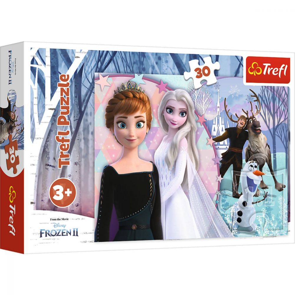 Puzzle 30 piese, Trefl, Taramul magic, Disney Frozen 2