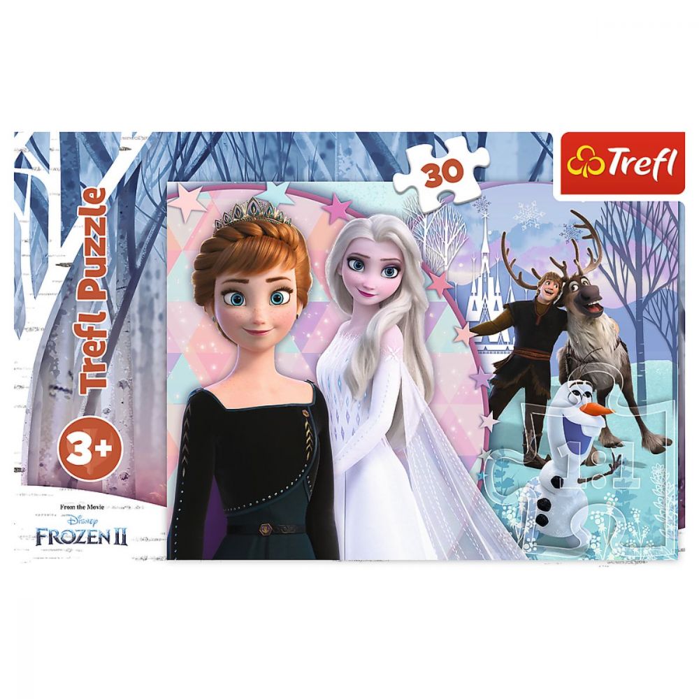 Puzzle 30 piese, Trefl, Taramul magic, Disney Frozen 2