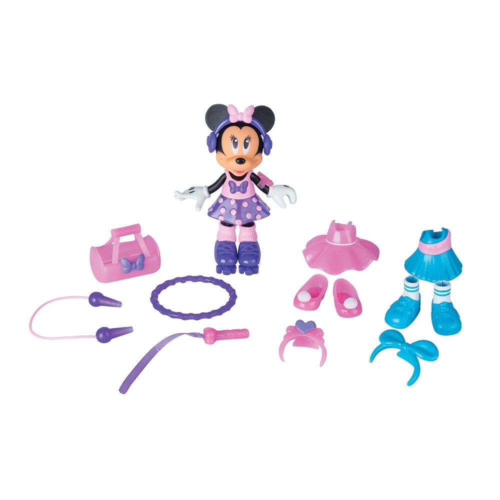 Set Figurina Minnie Mouse cu accesorii la sport