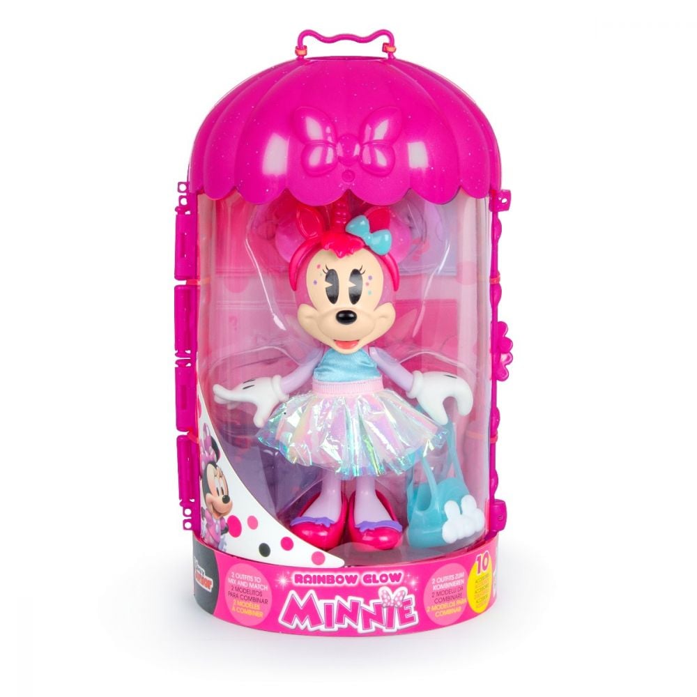 Figurina cu accesorii Disney Minnie Mouse, Rainbow Glow, W4