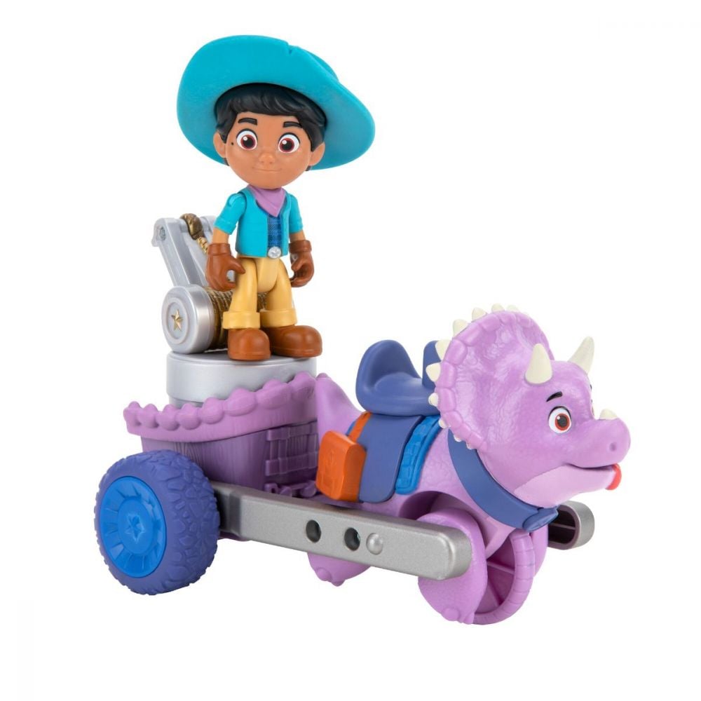 Set figurina cu dinozaur, Dino Ranch, Tango si Miguel, Feature Vehicle, DNR0012