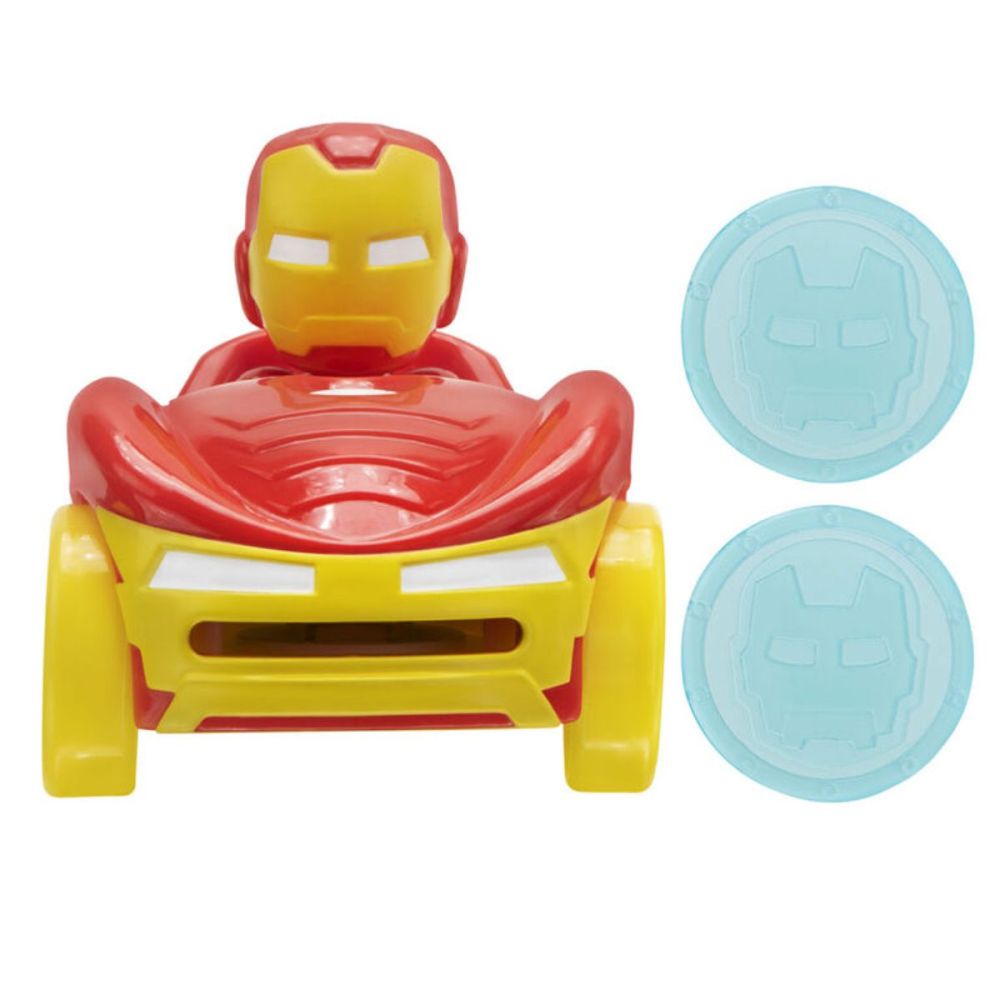 Figurina Spidey, cu masinuta, Iron Man, SNF0095