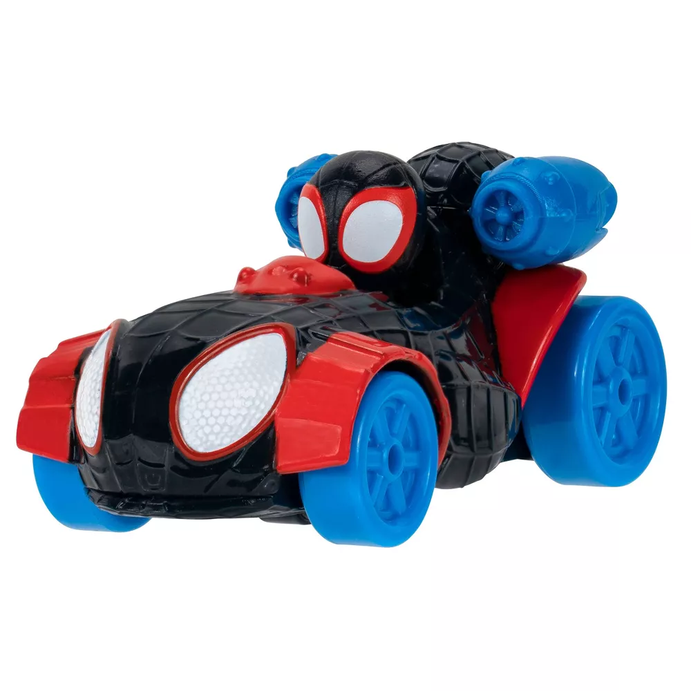 Masinuta din metal si figurina, Spidey and His Amazing Friends, Miles Morales