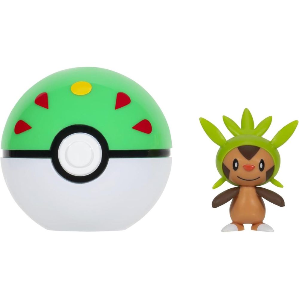 Figurina in bila Clip N Go Pokemon S2, Chespin si Friend Ball
