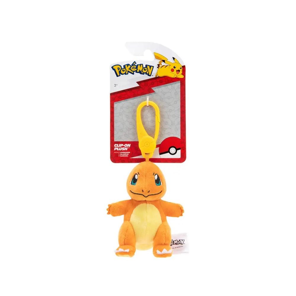 Jucarie de plus cu agatatoare, Pokemon, Charmander, 7 cm