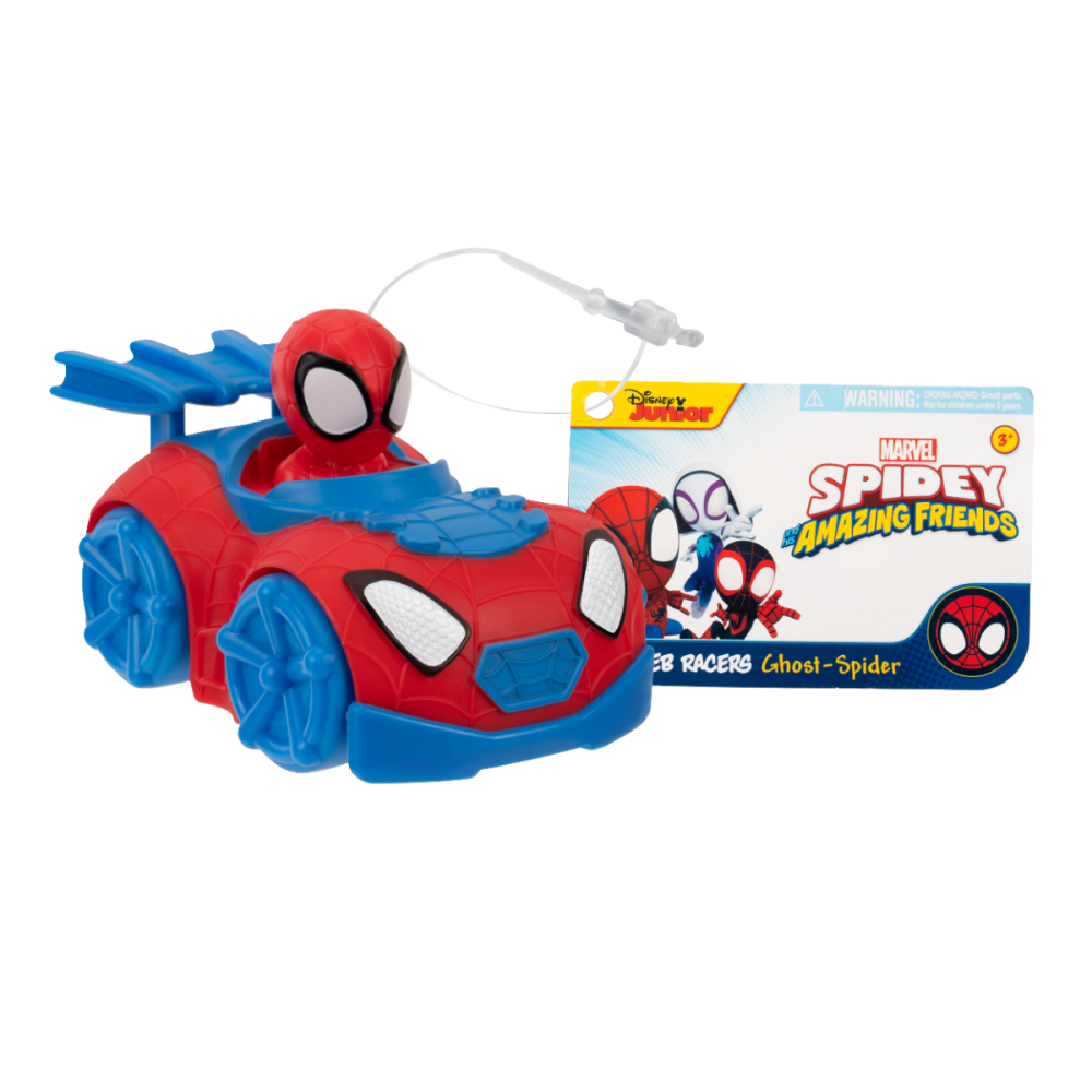 Vehicul cu figurina, Spidey Amazing Friends, Web Racers