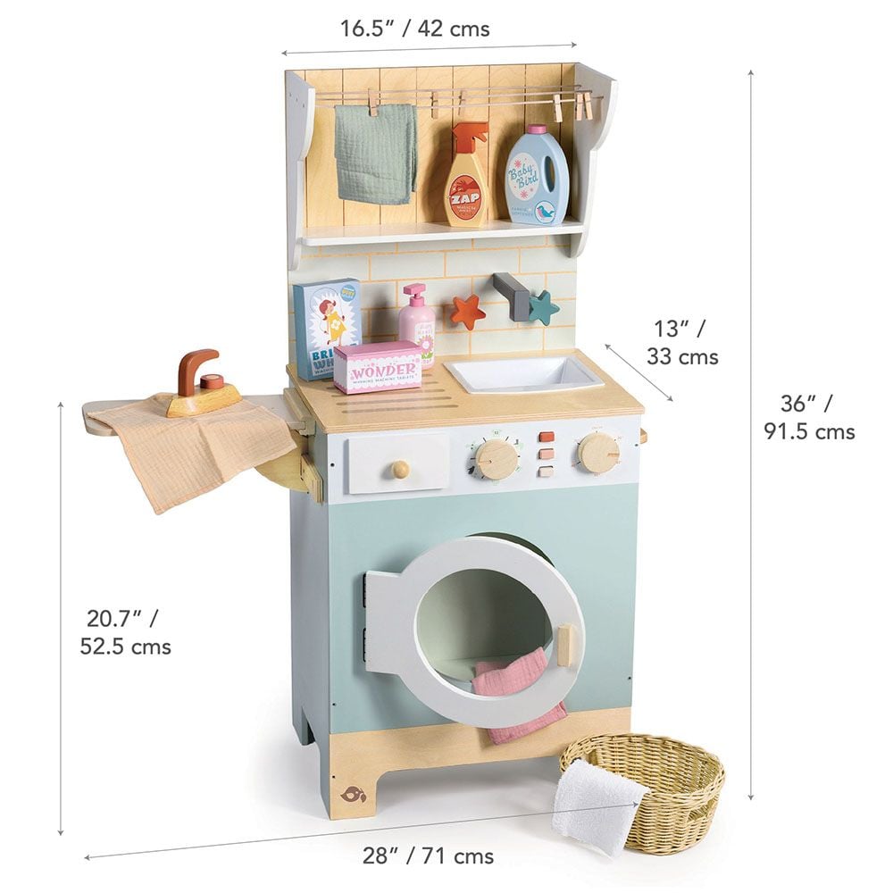 Spalatorie din lemn premium, Tender Leaf Toys