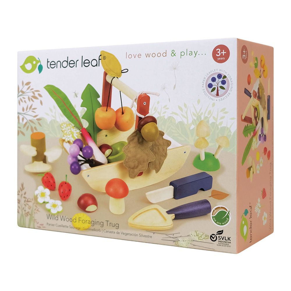 Cos de cules, din lemn premium, Tender Leaf Toys, Wild Wood