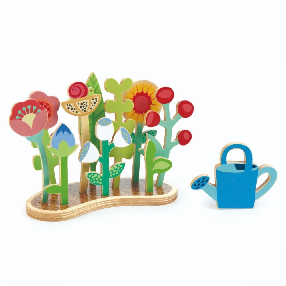 Stratul de flori din lemn, Tender Leaf Toys, 12 piese