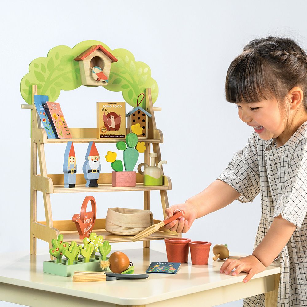 Centru de gradinarit, din lemn premium, Tender Leaf Toys