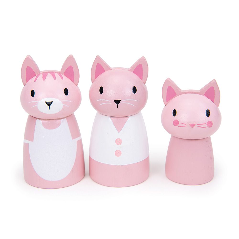 Furgoneta cu milkshake-uri a lui Kitty, din lemn premium, Tender Leaf Toys