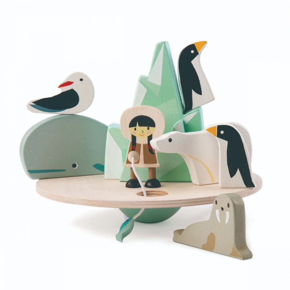 Aisberg plutitor din lemn, Tender Leaf Toys, 9 piese
