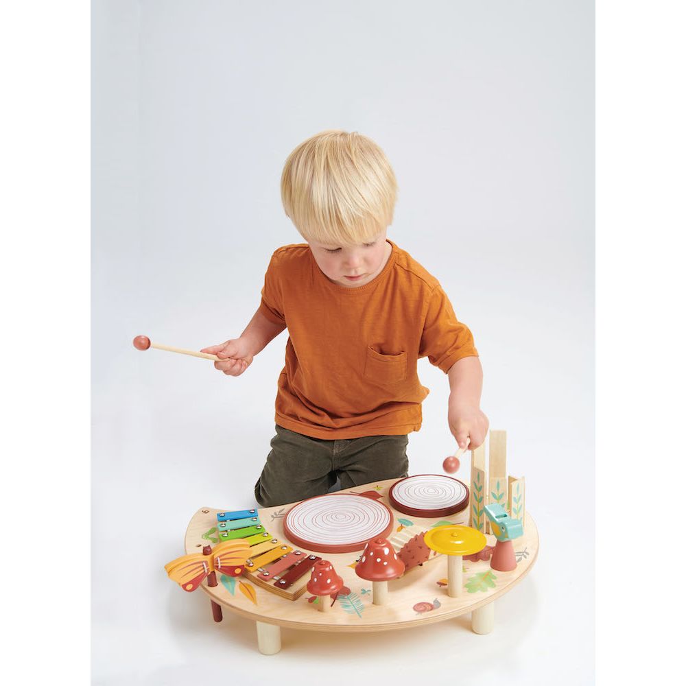 Masuta mea muzicala din lemn, Tender Leaf Toys