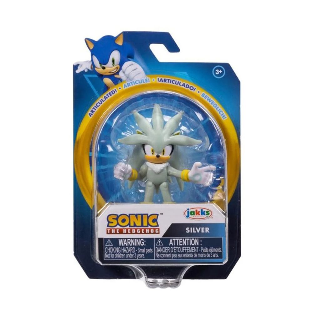 Figurina Sonic the Hedgehog, Silver, S14, 6 cm